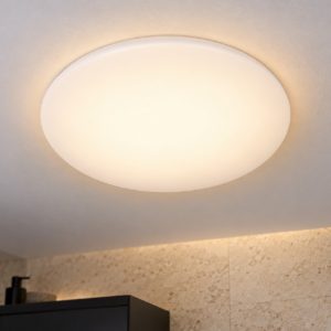 Plafoniera rotonda per bagno moderna bianco opalino led 36w cct 3000k 4000k 6500k ip44