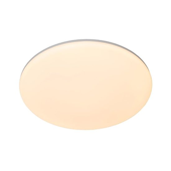Plafoniera rotonda per bagno moderna bianco opalino led 45w cct 3000k 4000k 6500k ip44