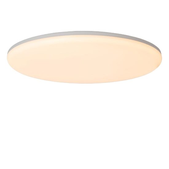 Plafoniera rotonda per bagno moderna bianco opalino led 45w cct 3000k 4000k 6500k ip44