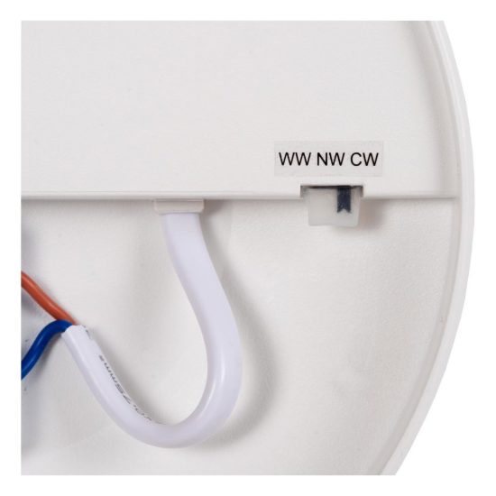 Plafoniera rotonda per bagno moderna bianco opalino led 45w cct 3000k 4000k 6500k ip44