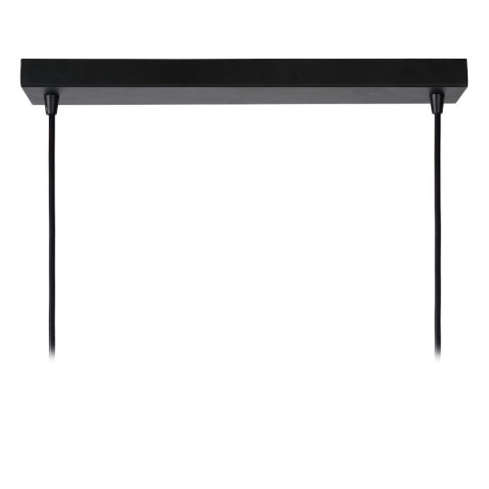 Lampadario a barra lineare per soggiorno contemporaneo nero oro