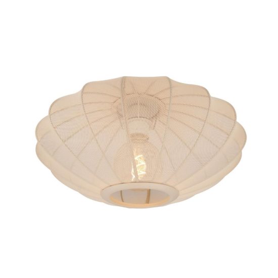 Plafoniera rotonda moderna crema