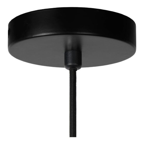 Lampadario a sospensione a cilindro per soggiorno moderno naturale nero