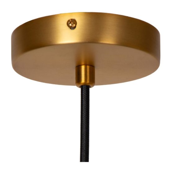 Lampadario a sospensione ovale per soggiorno contemporaneo nero oro