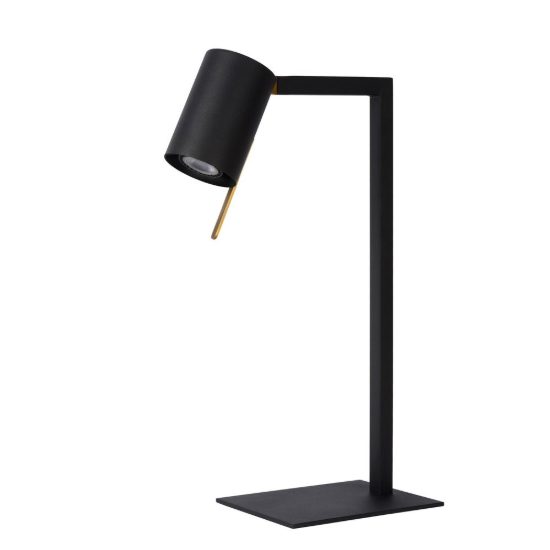 Lampada da scrivania con faretto orientabile per studio contemporanea nero