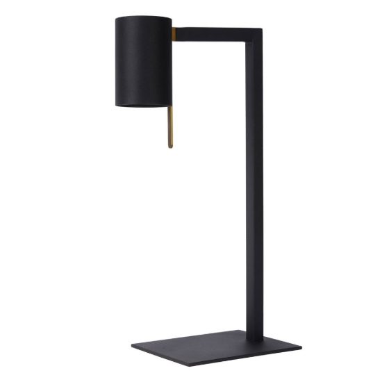 Lampada da scrivania con faretto orientabile per studio contemporanea nero