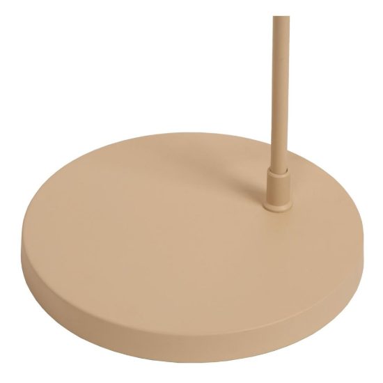 Lampada da terra ad arco per sala da pranzo moderna crema