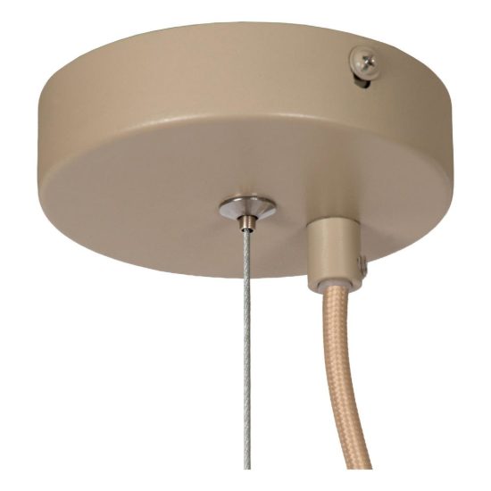 Lampadario a sospensione a disco per salotto moderno tortora