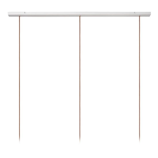 Lampadario a sospensione con 3 pendenti per sala da pranzo moderno crema marrone