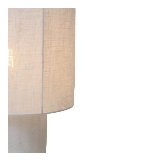 Abat-jour a cilindro per comodino moderno bianco