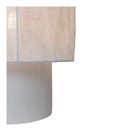 Lampada da tavolo piccola a cilindro per salotto moderna bianco