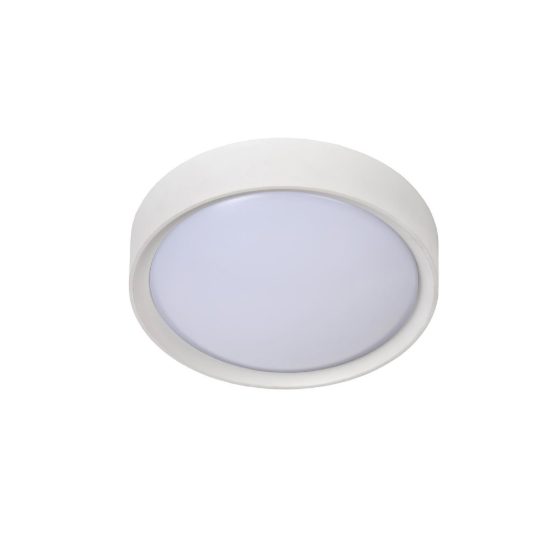 Plafoniera rotonda moderna bianco opalino