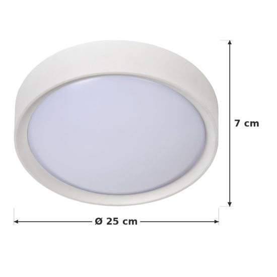 Plafoniera rotonda moderna bianco opalino