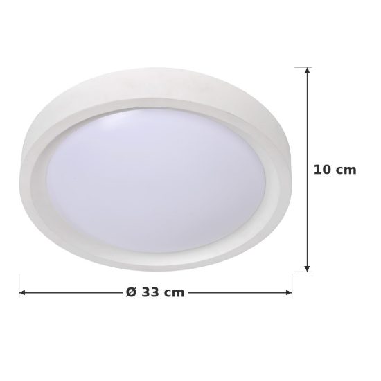 Plafoniera rotonda moderna bianco