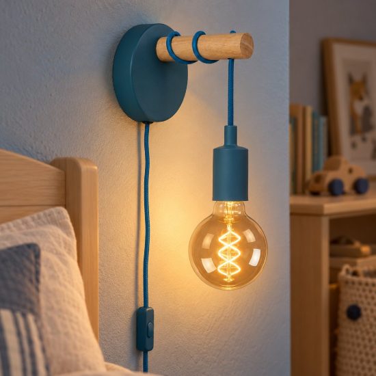 Applique moderna blu naturale