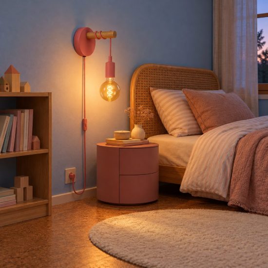 Applique moderna rosa naturale