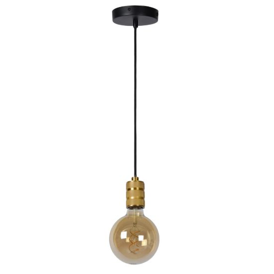 Lampada a sospensione per soggiorno contemporanea oro nero