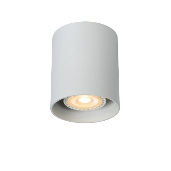 Faretto da soffitto cilindrico per salotto moderno bianco