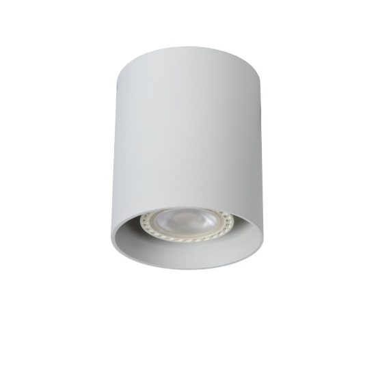 Faretto da soffitto cilindrico per salotto moderno bianco