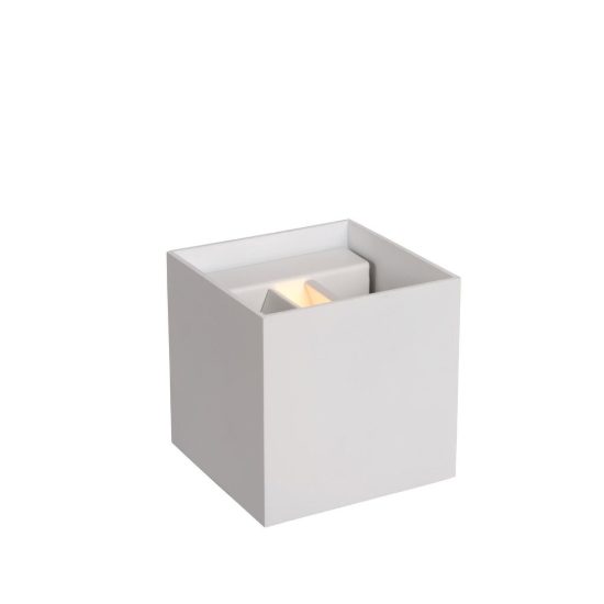 Applique quadrata per salotto moderna bianco led 4w 2700k