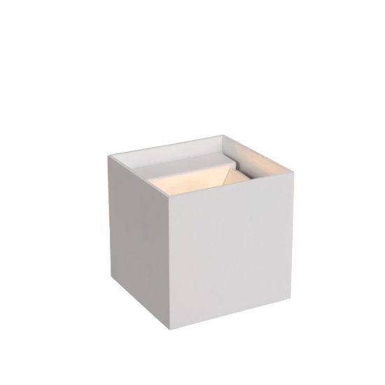 Applique quadrata per salotto moderna bianco led 4w 2700k