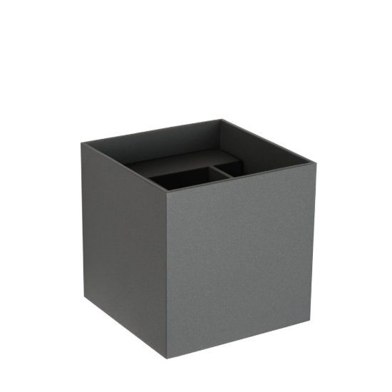 Applique quadrata per soggiorno moderna grigio led 4w 2700k