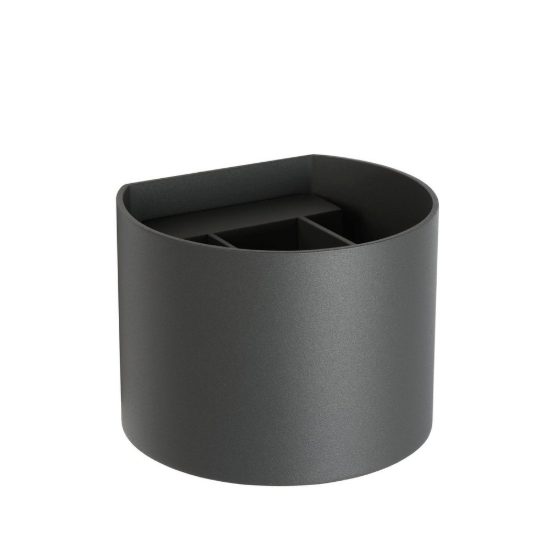 Applique curva per soggiorno moderna grigio led 3,5w 2700k