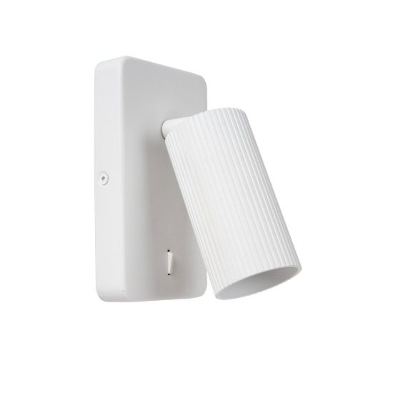 Applique per comodino camera da letto moderna bianco