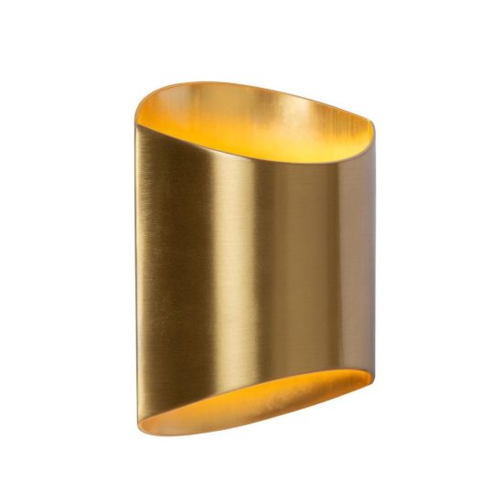 Applique curva per soggiorno contemporanea oro