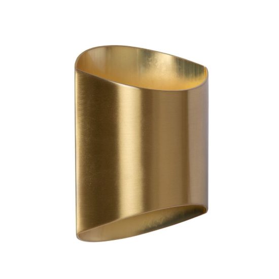 Applique curva per soggiorno contemporanea oro