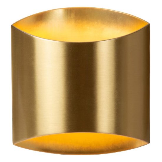 Applique curva per soggiorno contemporanea oro