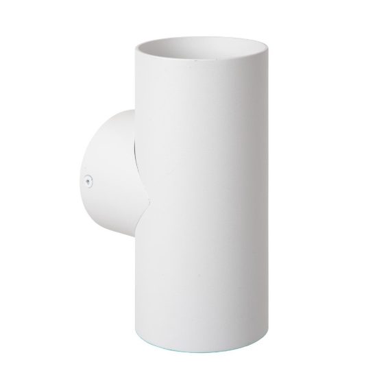 Applique 2 luci grande a cilindro per salotto moderna bianco