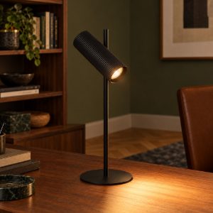 Lampada da scrivania per studio moderna nero