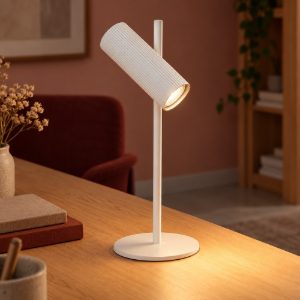 Lampada da scrivania per studio moderna bianco