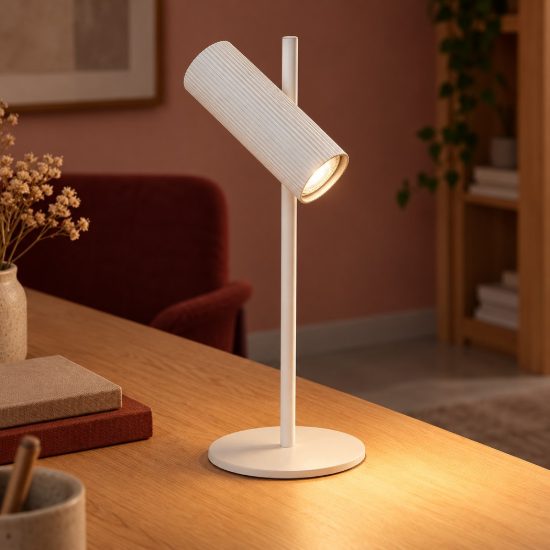 Lampada da scrivania per studio moderna bianco