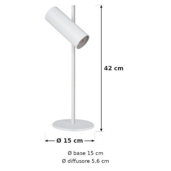 Lampada da scrivania per studio moderna bianco
