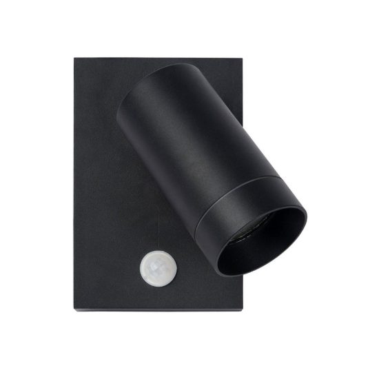 Applique da esterno moderna nero ip54 con sensore di movimento