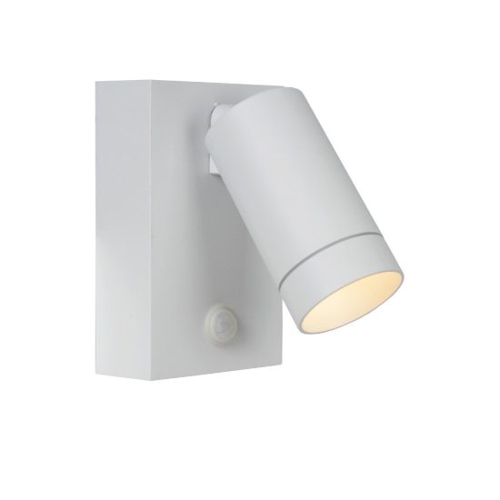 Applique da esterno moderna bianco ip54 con sensore di movimento
