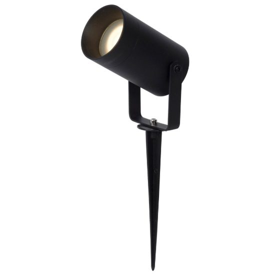 Faretto da giardino con picchetto moderno nero ip65