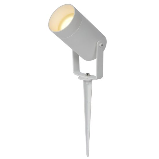 Faretto da giardino con picchetto moderno bianco ip65