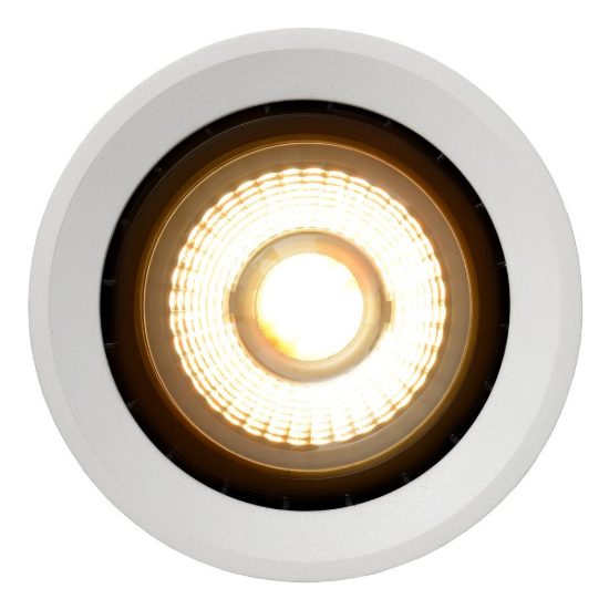 Faretto da soffitto per salotto moderno bianco led 12w dim to warm 2200k 3000k