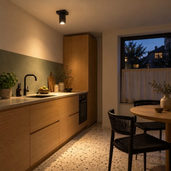 Faretto da soffitto per soggiorno orientabile moderno nero led 5w dim to warm 2200k 3000k