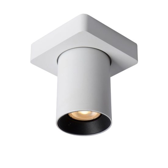 Faretto da soffitto per salotto orientabile moderno bianco nero led 5w dim to warm 2200k 3000k