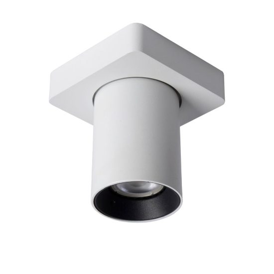 Faretto da soffitto per salotto orientabile moderno bianco nero led 5w dim to warm 2200k 3000k