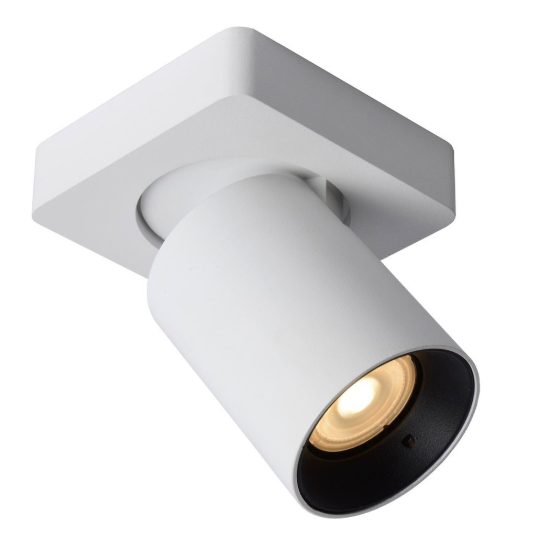 Faretto da soffitto per salotto orientabile moderno bianco nero led 5w dim to warm 2200k 3000k