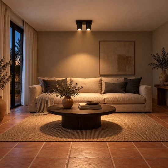 Plafoniera con 2 faretti orientabili moderna rettangolare nero led 10w dim to warm 2200k 3000k