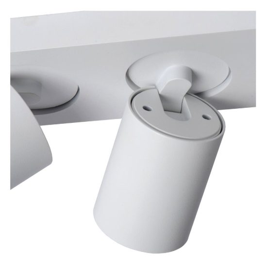 Plafoniera con 3 faretti orientabili moderna bianco led 15w dim to warm 2200k 3000k