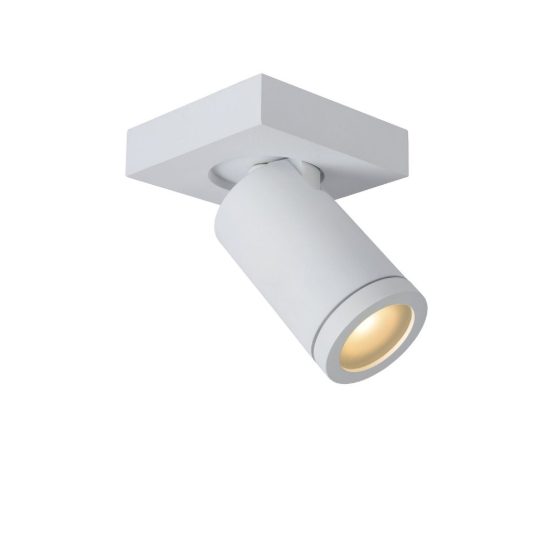 Faretto da soffitto per bagno orientabile moderno bianco led 5w dim to warm 2200k 3000k ip44