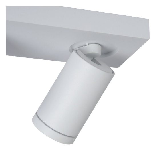 Plafoniera con 3 faretti orientabili per bagno moderna bianco led 15w dim to warm 2200k 3000k ip44