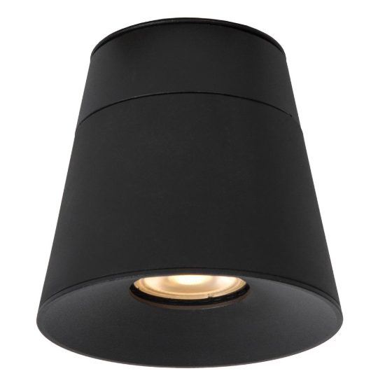 Faretto da soffitto conico per soggiorno orientabile moderno nero